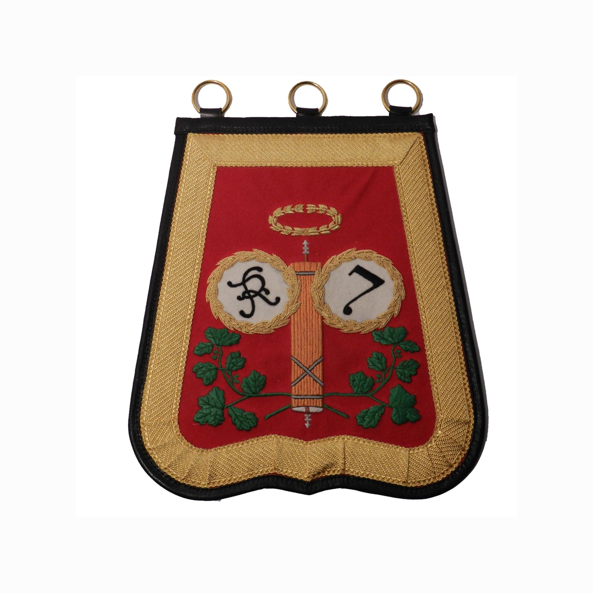 7 th hussar revolution sabretache  green red and gold color flag Embroidery Banner Flag